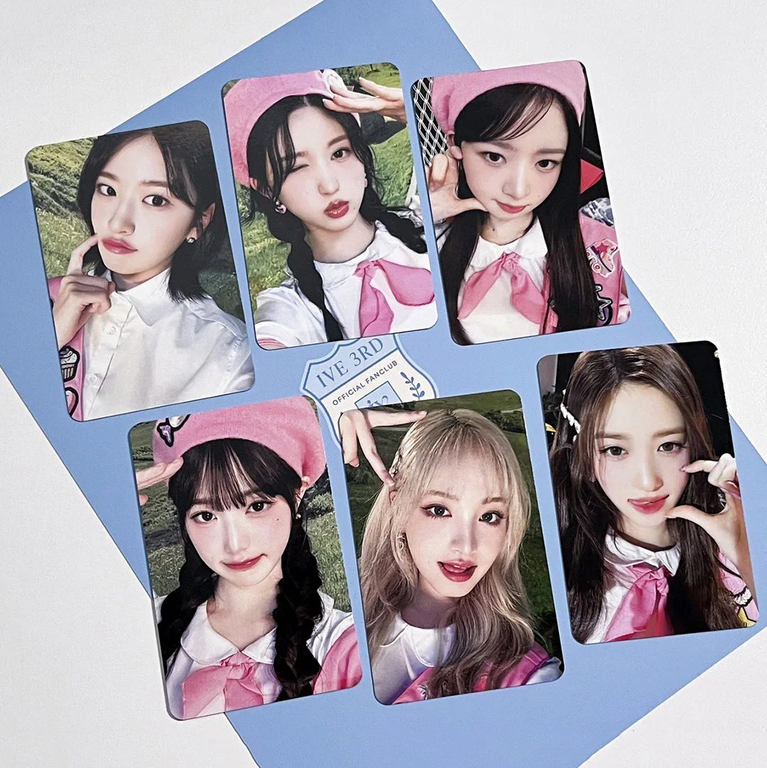 Imagem -02 - Cartões Kpop Idol Ive Lomo Photocards Cartão Fotográfico Cartão Postal para Fãs Coleção Peças por Conjunto