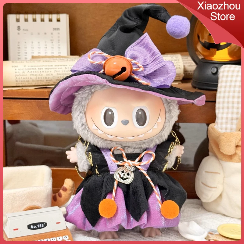 

Suitable For Labubu Clothing V1/V2/V3 Generation 17cm Doll Clothes Cute Little Witch Set Witch Role-Playing Cotton Doll Clothing