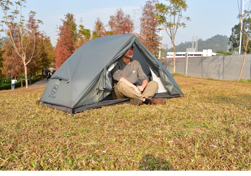 15D Silicon Coated MSR Hubba NX Style 1 Person Lightweight Backpacking Tent, Ripstop Waterproof Tent, Ultralight 1 Man