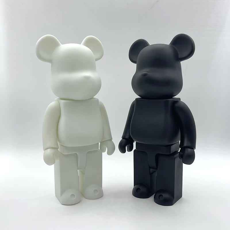 

High-quality bearbrick 400% solid color DIY fluid bear home decorations desktop ornament Cafe fashion accessories Holiday gifts