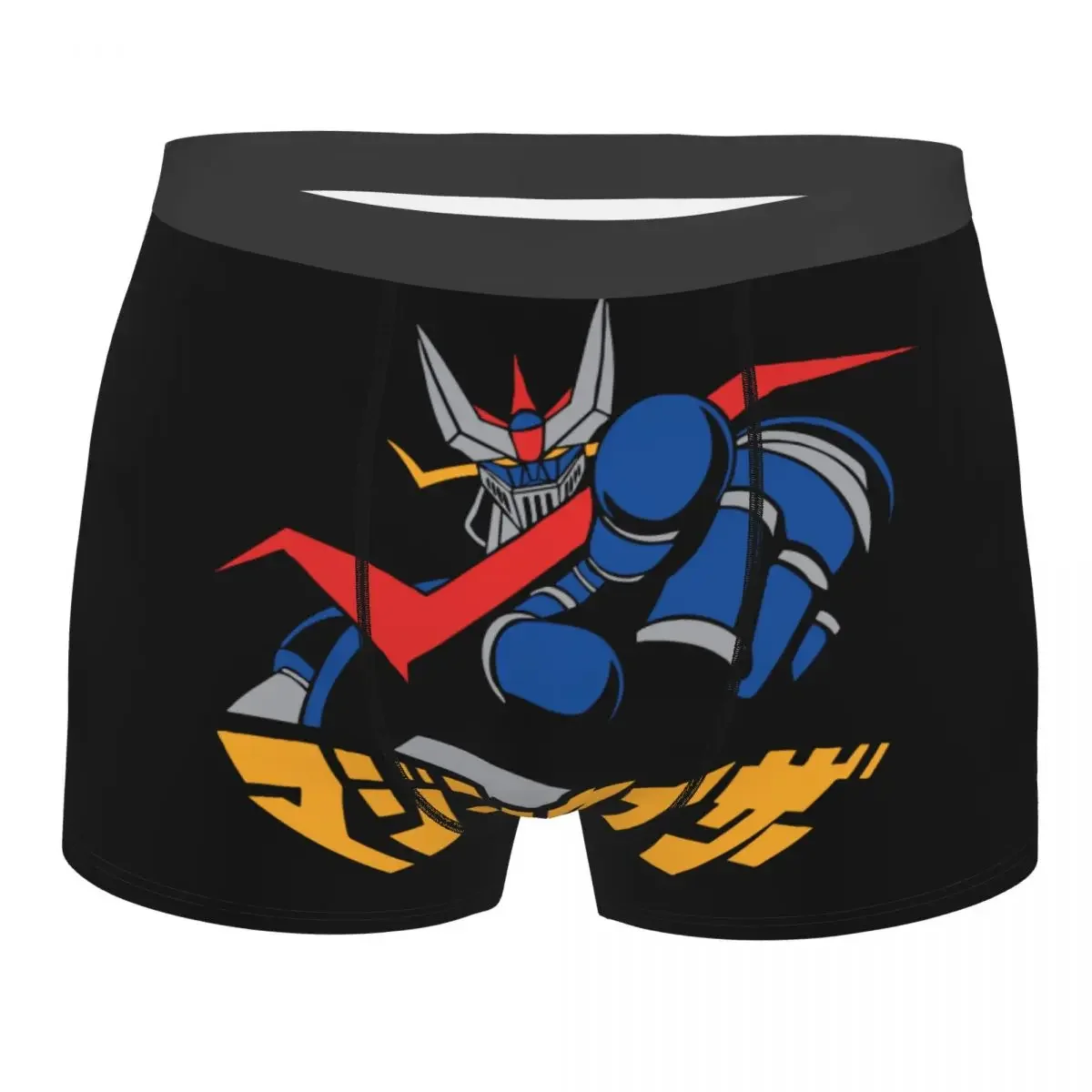 Man Great  Z Finger Underwear  Robot Japan Anime Streetwear Harajuku Boxer Shorts Panties Male Soft Underpants