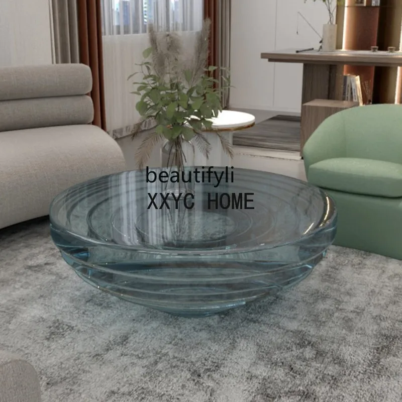 Nordic Coffee Table Living Room Transparent Resin Tea Table Niche Advanced Tea Table