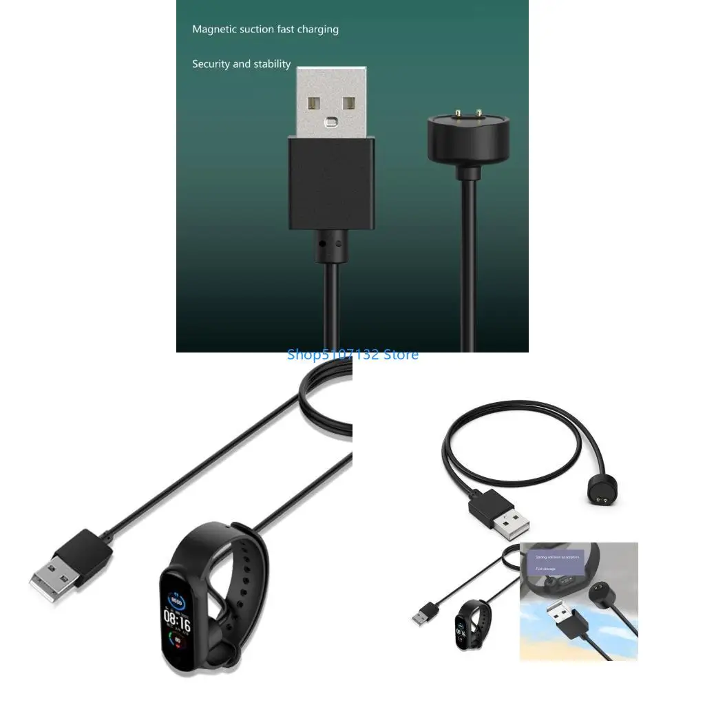 87HD USB Charging Adapter Cable for MiBand 5 6 7 Wristband Bracelet