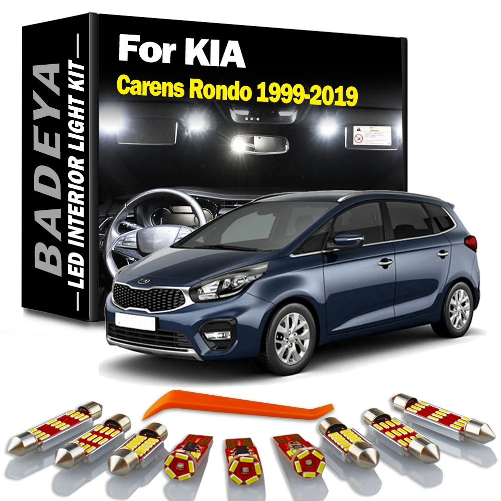 BADEYA LED Interior Map Dome Light Kit For KIA Carens Rondo 1999-2013 2014 2015 2016 2017 2018 2019 Canbus No Error Led Bulbs