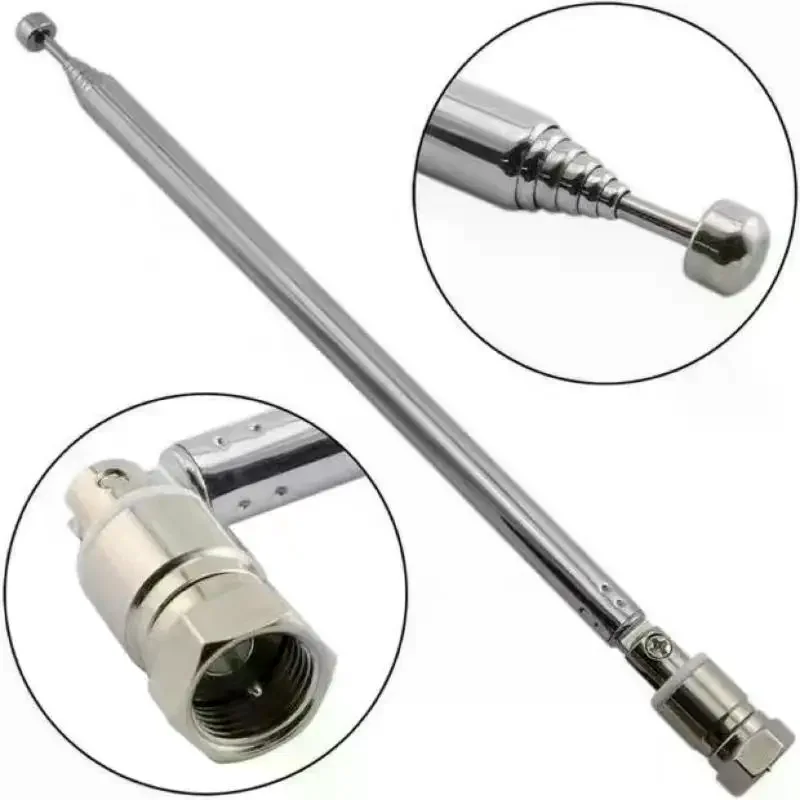 1Set FM Radio Antenna 4Pcs Rod 3.5mm Adapter for AV Stereo Receiver Amplifier High Performance Enhanced Home Audio System