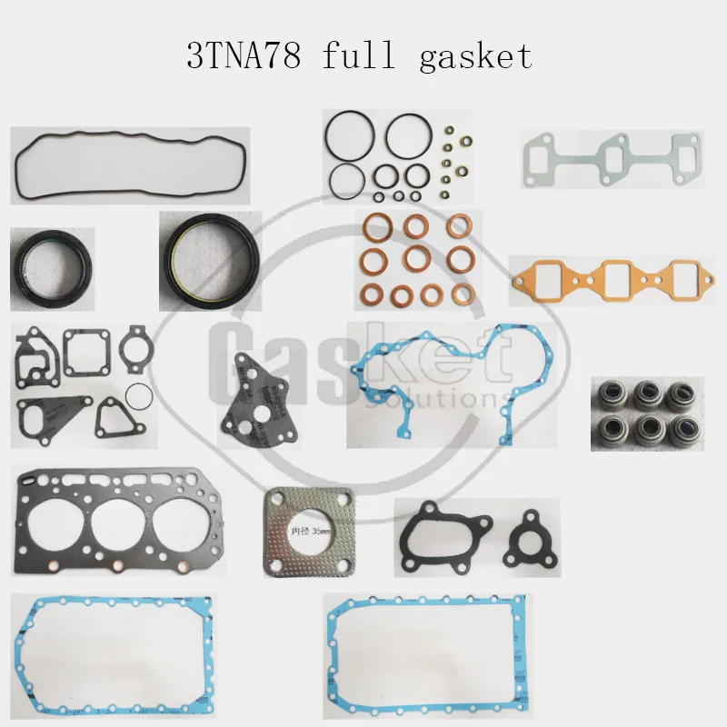 3TNA78 Full Gasket Kit   For Yanmar JD25 3012DF