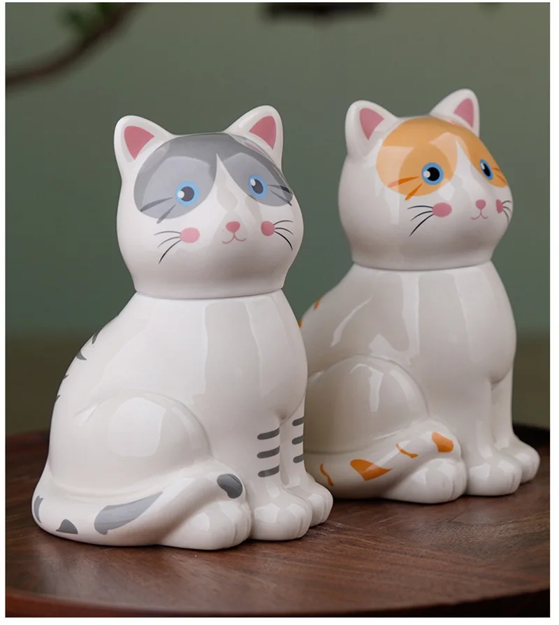 Pet Urns Pet Keepsake Animal Cat Statue Ornament  Desktop, Garden Decorations Urn Perfect Gift for Pet Lovers