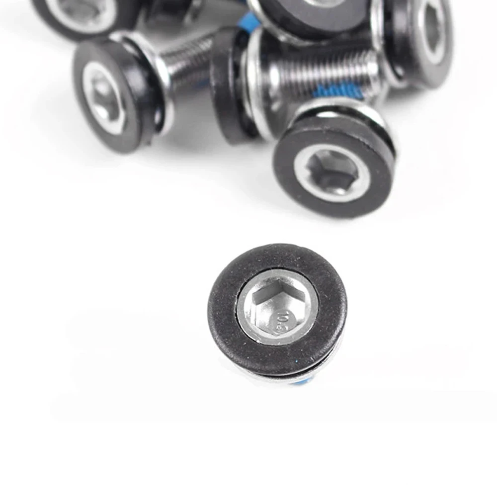 Square Hole M8 Screw Hexagon Crankset Nuts Mountain Bike Bottom Bracket Screw Crank Arm Bolts Hexagon Bottom Nuts Bike M8 Screw