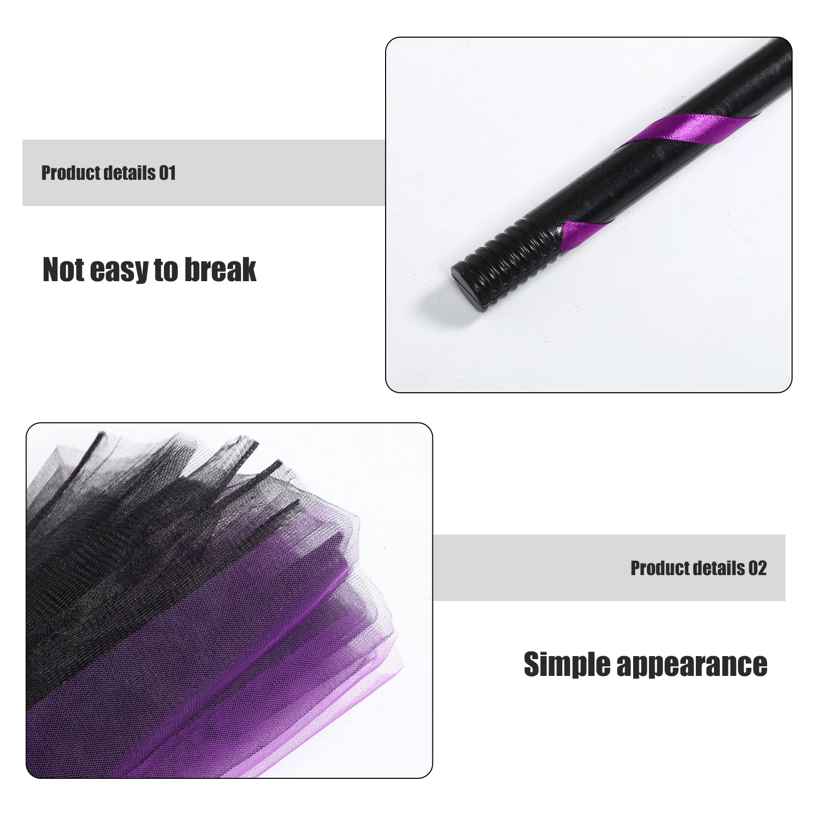 할로윈 마녀 빗자루 분리형 디자인 어린이 빗자루 소품 파티 장식 코스프레 할로윈 빗자루 액세서리