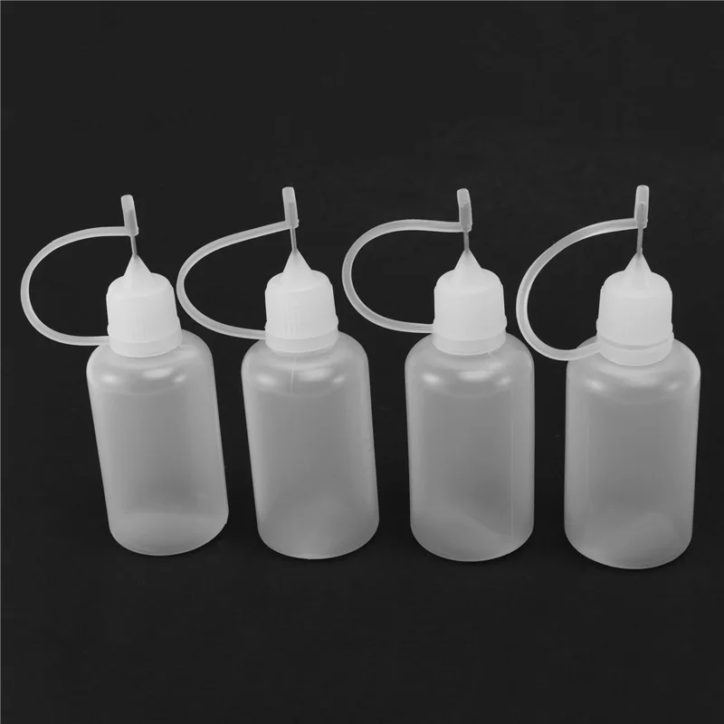 AA20-100 Stück Präzisionsspitzen-Applikatorflasche, für kleine Klebeprojekte, Papier-DIY-Bastelarbeiten, Acrylmalerei, 30 ml/1 Unze