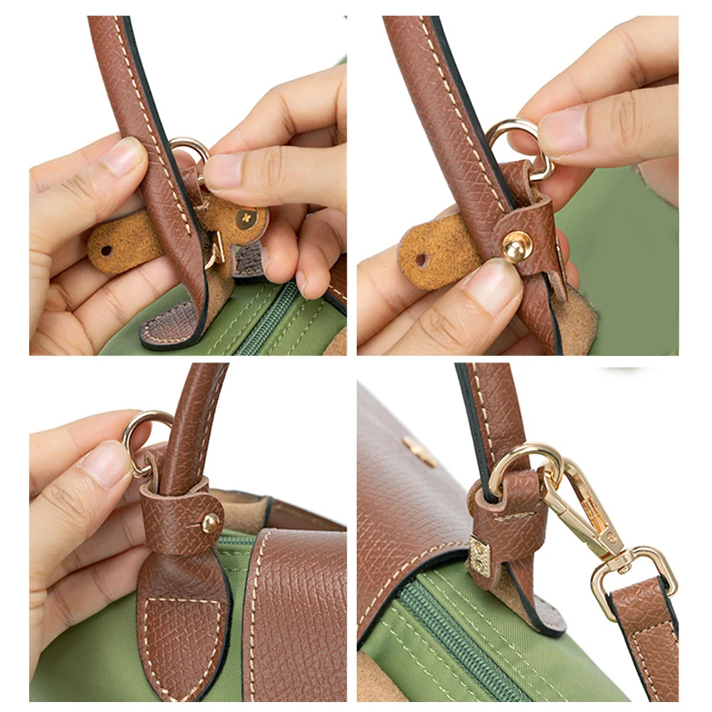 New Bag Strap For Diy Women Bag Punch-free Leather Shoulder Strap Set Transformation Crossbody Strap Bag Accessories Conversion