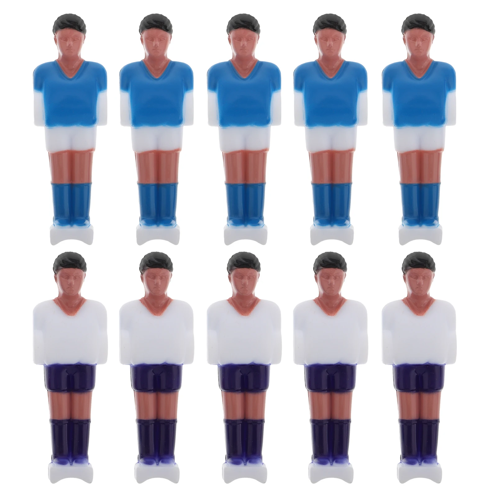 

10 Pcs Mini Soccer Player Foosball Figures Table Players Football Replacement Man Tables Toy Repair