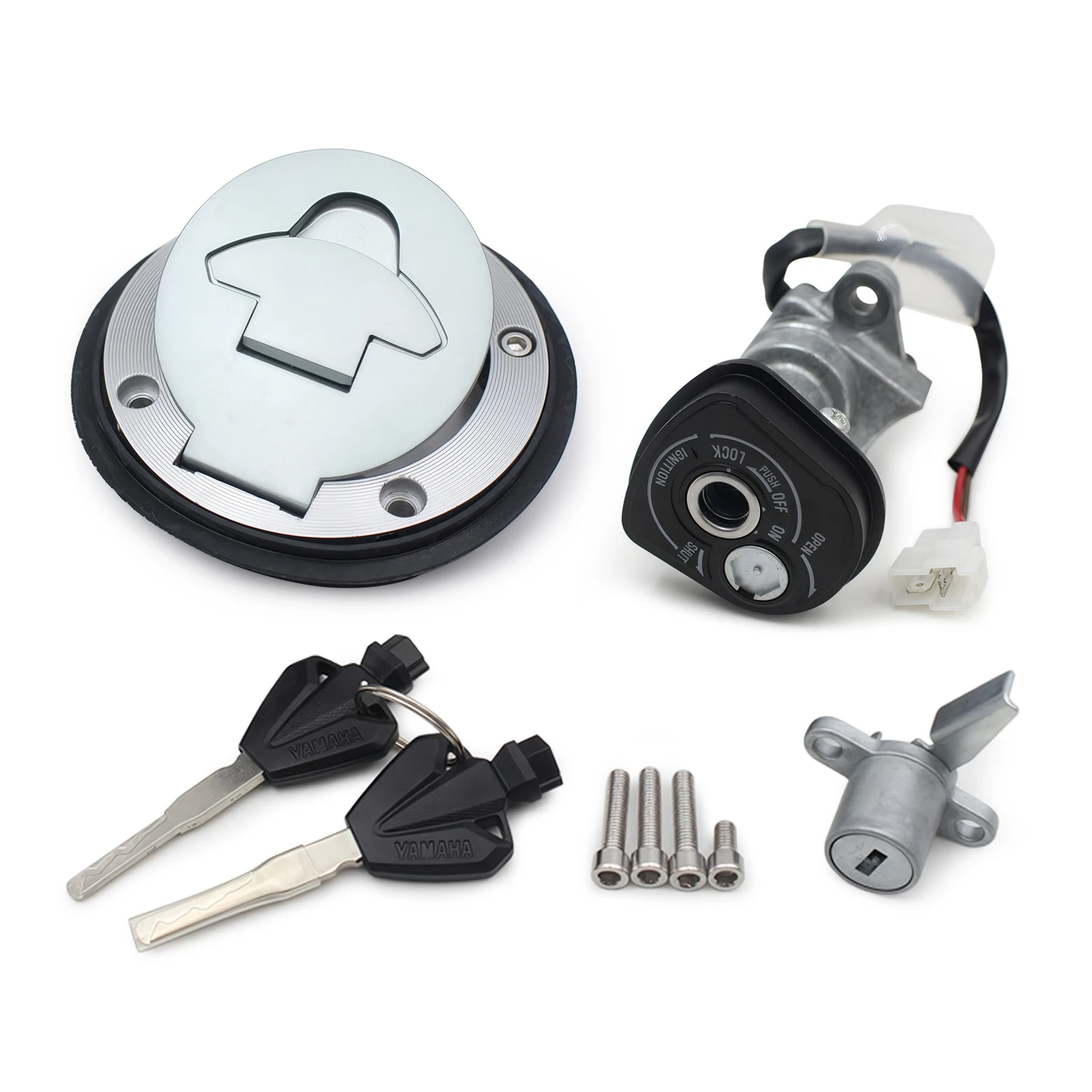 Motorcycle Modified parts Fuel tank cover lock Oil Door lock aluminum alloy  For YAMAHA R15 MT15 RY-0117