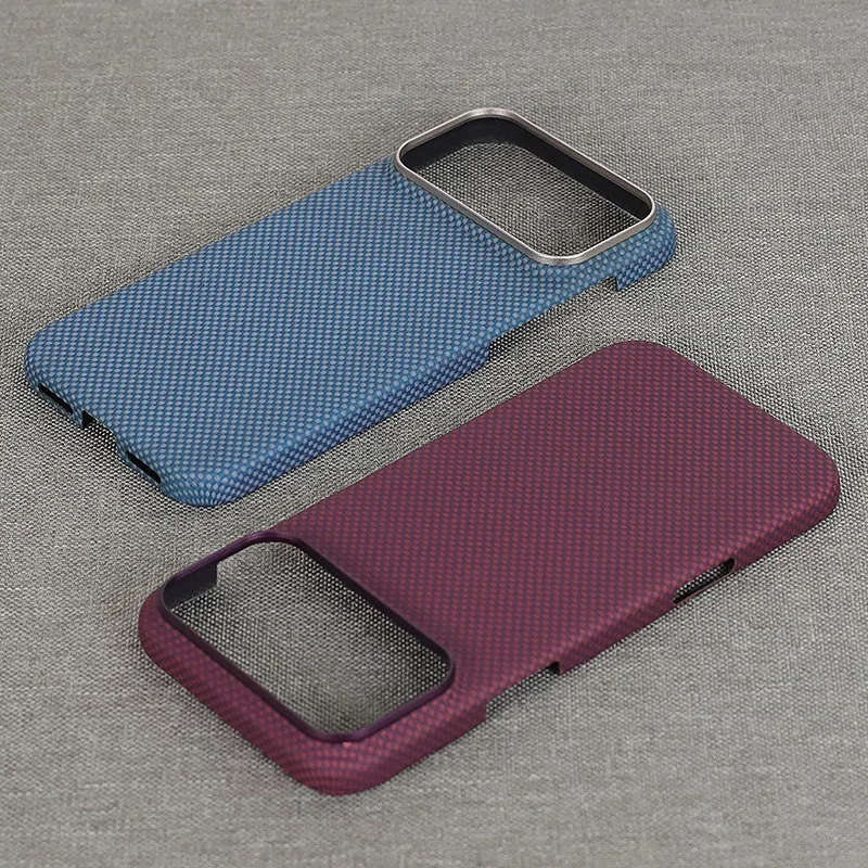 Aramid Fiber Magnetic Mobile Phone Case for iPhone 18 Pro Max 18 Pro Ultra Thin Lightweight Shockproof Protective Back Cover