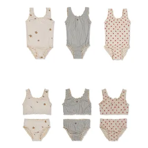 Kinderstrand Jonmi-jaô, zweiteiliges Set, schön, gedruckt, kein Rücken, Prinzessin, für Mädchen, Sommer, neu, 2024 12 Hauptverkaufsbikinis Mädchen 10 Jahre - №7