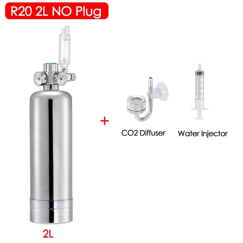 Dreamburgh 2L Aquarium DIY CO2 Generator System Kit Edelstahl CO2 Zylinder Generator System Kohlendioxid Reaktor Kit für Pflanzenfische 10
