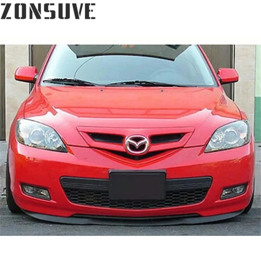 

Для Mazda 3 передний сплиттер, бампер, спойлер, комплект кузова, аксессуары, 3 шт.