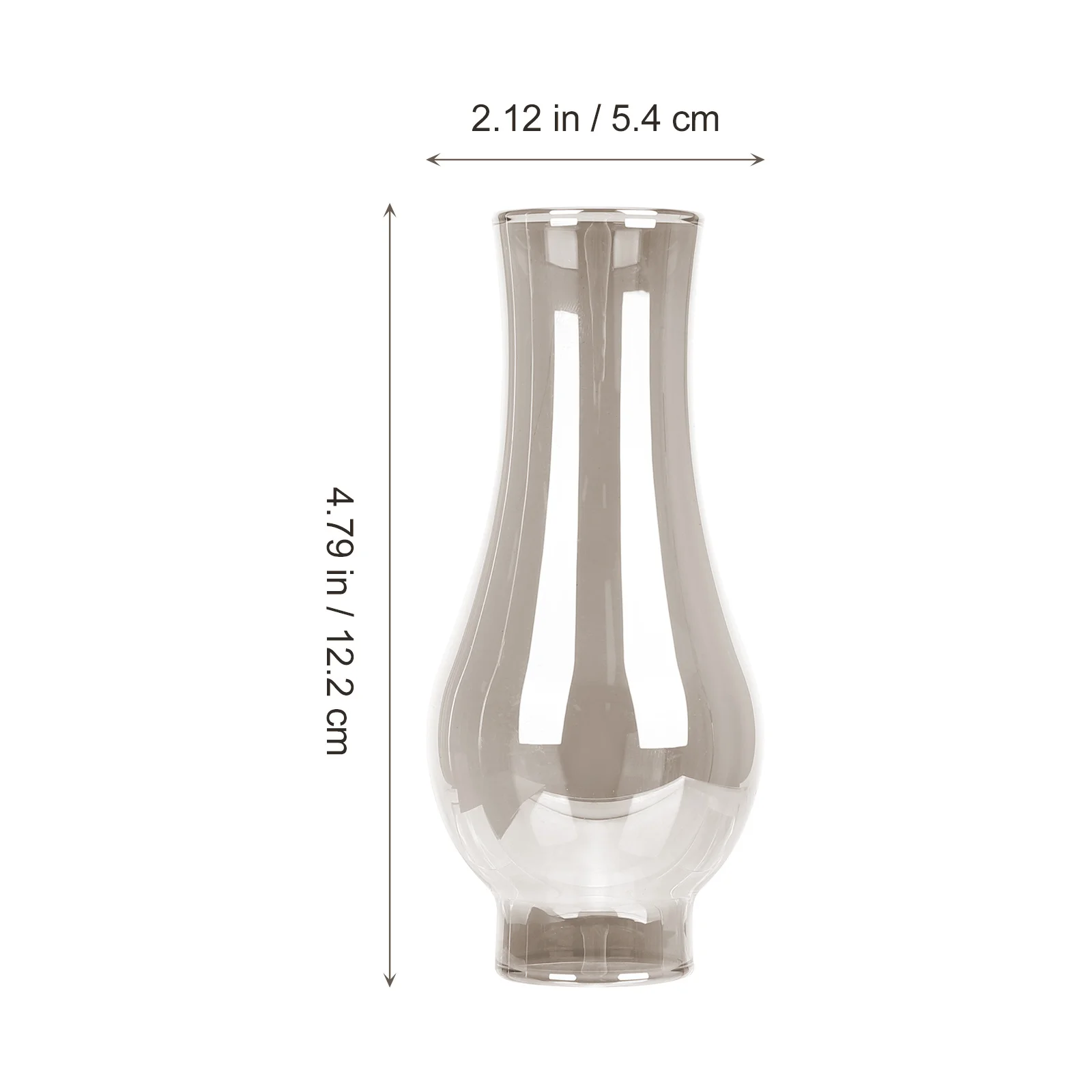 

Glass Oil Lamp Shade Chimney Cover Replacement Vintage Globe Lamp Shade for Stable Flame Warm Atmosphere