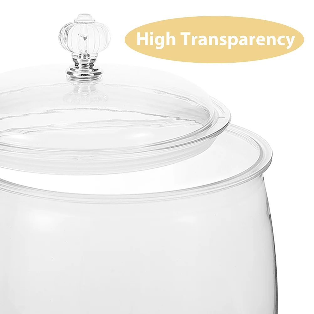 

Plastic Food Storage Tank Coffee Bean Canister Cookie Container Vacuum Clear Airtight
