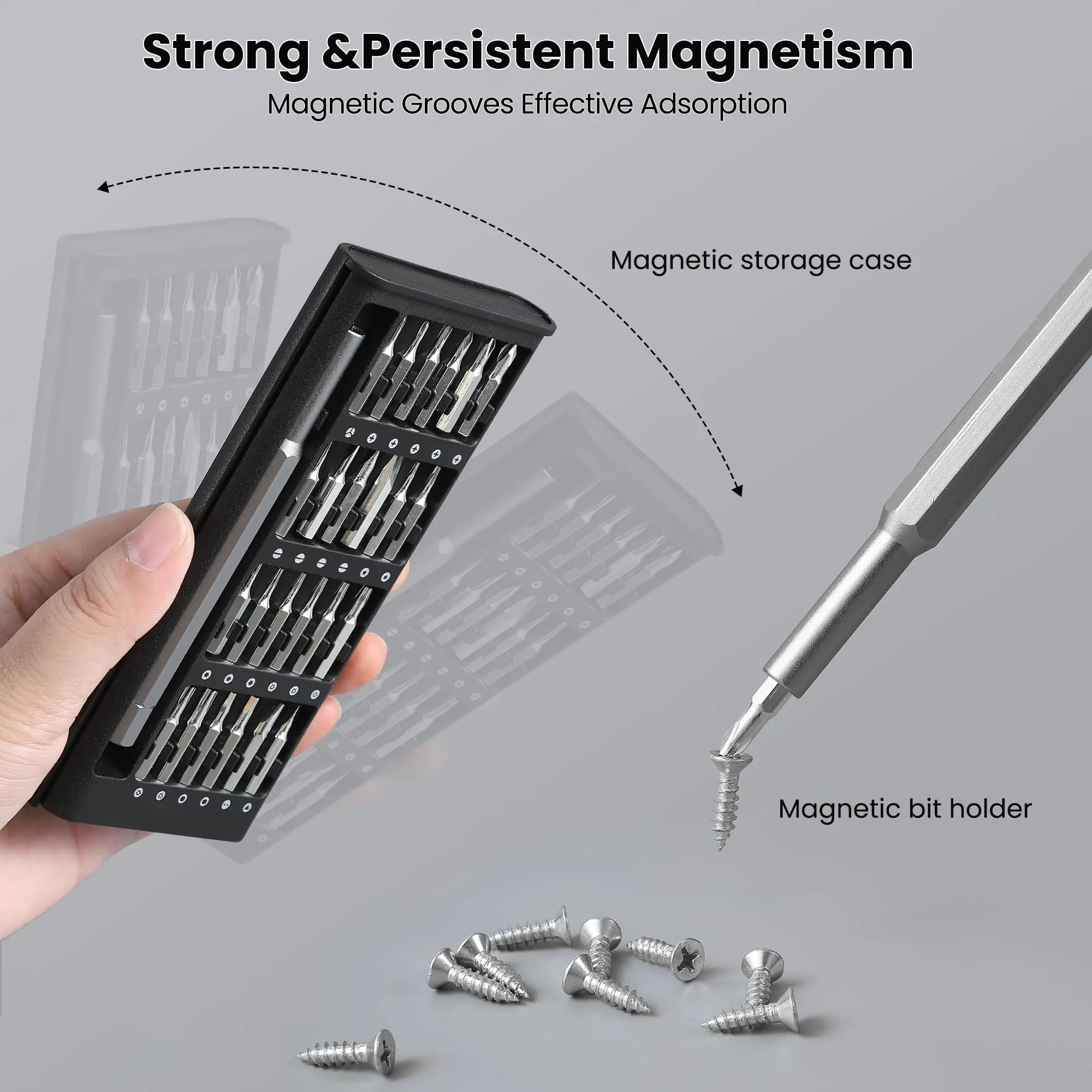 24 in 1 Precision screwdriver set magnetic Phillips Torx screwdriver head suitable for PC iPhone disassembly and repair tools