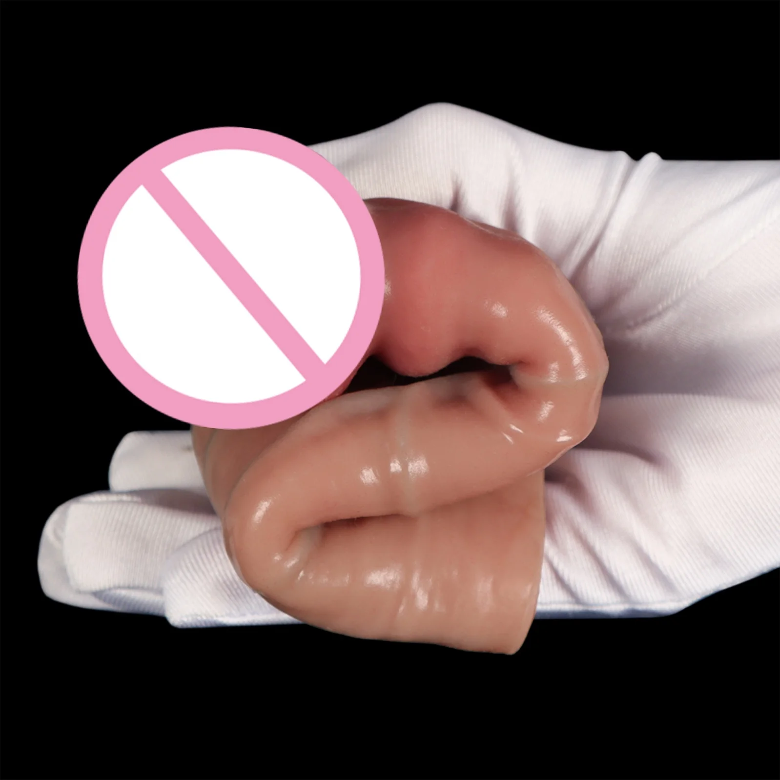 2 Size Realistic Penis Sleeve Soft Condom Penis Extender/Enlargement Hollow Cock Cover Adult Sex Toys Women Men Gay Masturbador view 5