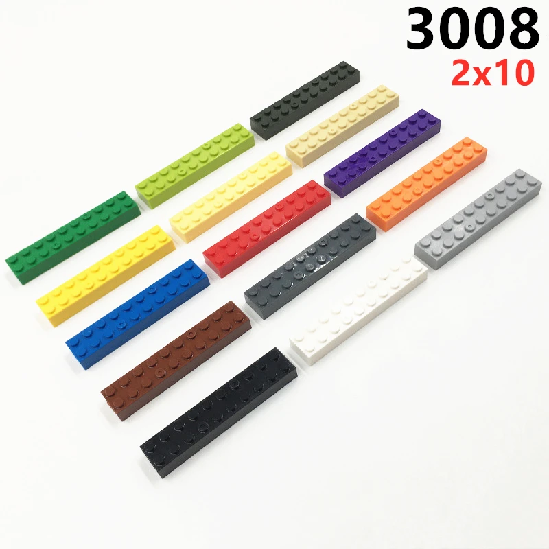 10pcs/lot MOC Parts 3006 Brick 2x10 Compatible Figures Bricks DIY Assmble Building Blocks Particle Kid Puzzle Brain Toys Gift