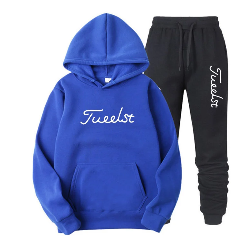 New fashion trend men and women universal hoodie casual hoodie pullover men and women colored hoodie sweatshirt set