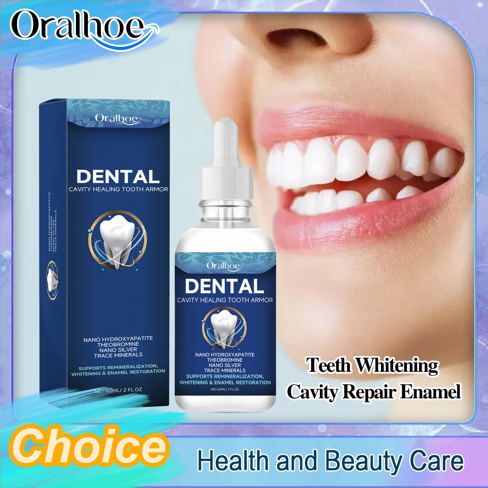 Enamel Repair Serum - Dental Care Serum Whitening Cavity Healing