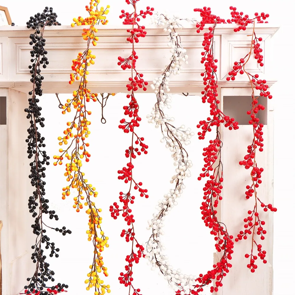 

NEW DIY Christmas Wreaths Accessories Home Decoration Artificial Pine Garland Party Supplies Craft Greenery Rattan Fireplaces