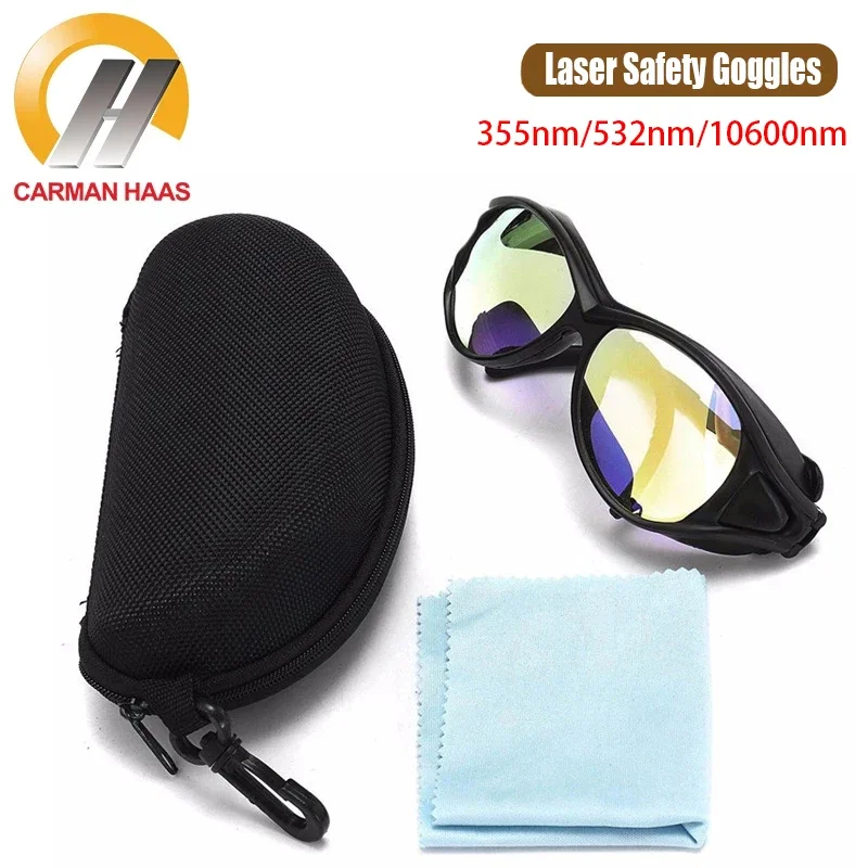 

355nm/532nm/10600nm Laser Safety Goggles For Laser Marking Machine 10.6um Protective Glasses Shield Protection Eyewear