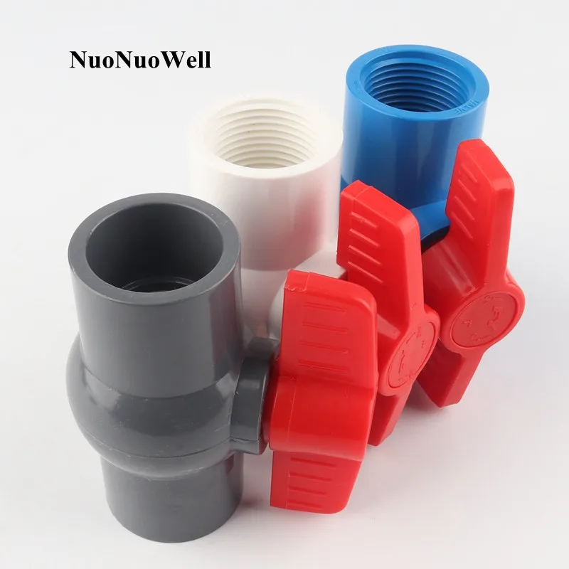 20pcs 25mm PVC Ball Valve 3/4