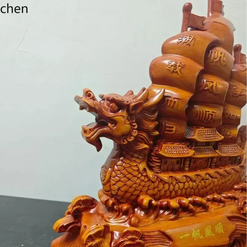 DSA    Smooth Sailing Dragon Boat Ornament Floor-standing Living Room Decoration Craft Store Gift Company Opening GiftDecoratio