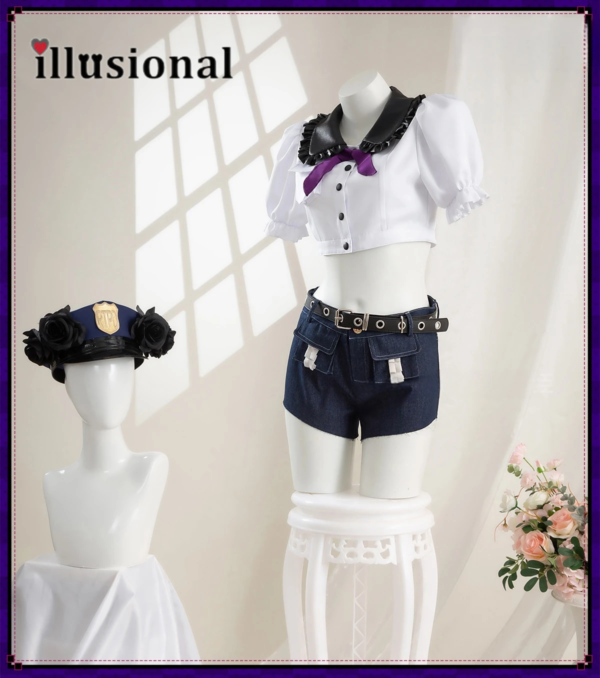 illusional Panty Stocking with Garterbelt Cosplay Costume Anime Stocking Sexy Uniform Dress Halloween Costumes Women