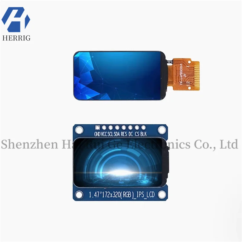

1.47 inch display HD IPS LCD screen TFT display ST7789 driver 172x320 serial port screen