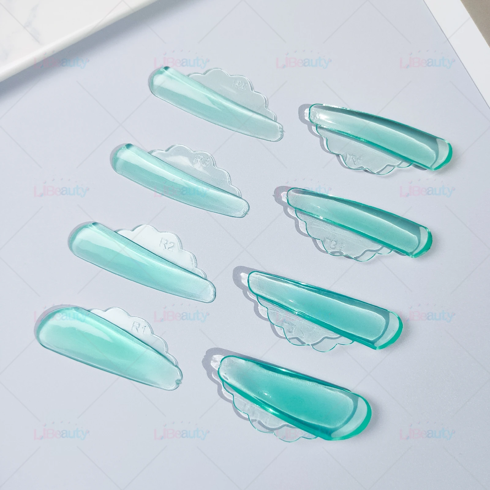 Libeauty Neue 4 Paar Kostenloser Kleber Silikon Wimpern Dauerwelle Stange Schild Lash Lift Pad Heben 3D Wimpern Curler Zubehör Make-Up-Tools – Detail 4