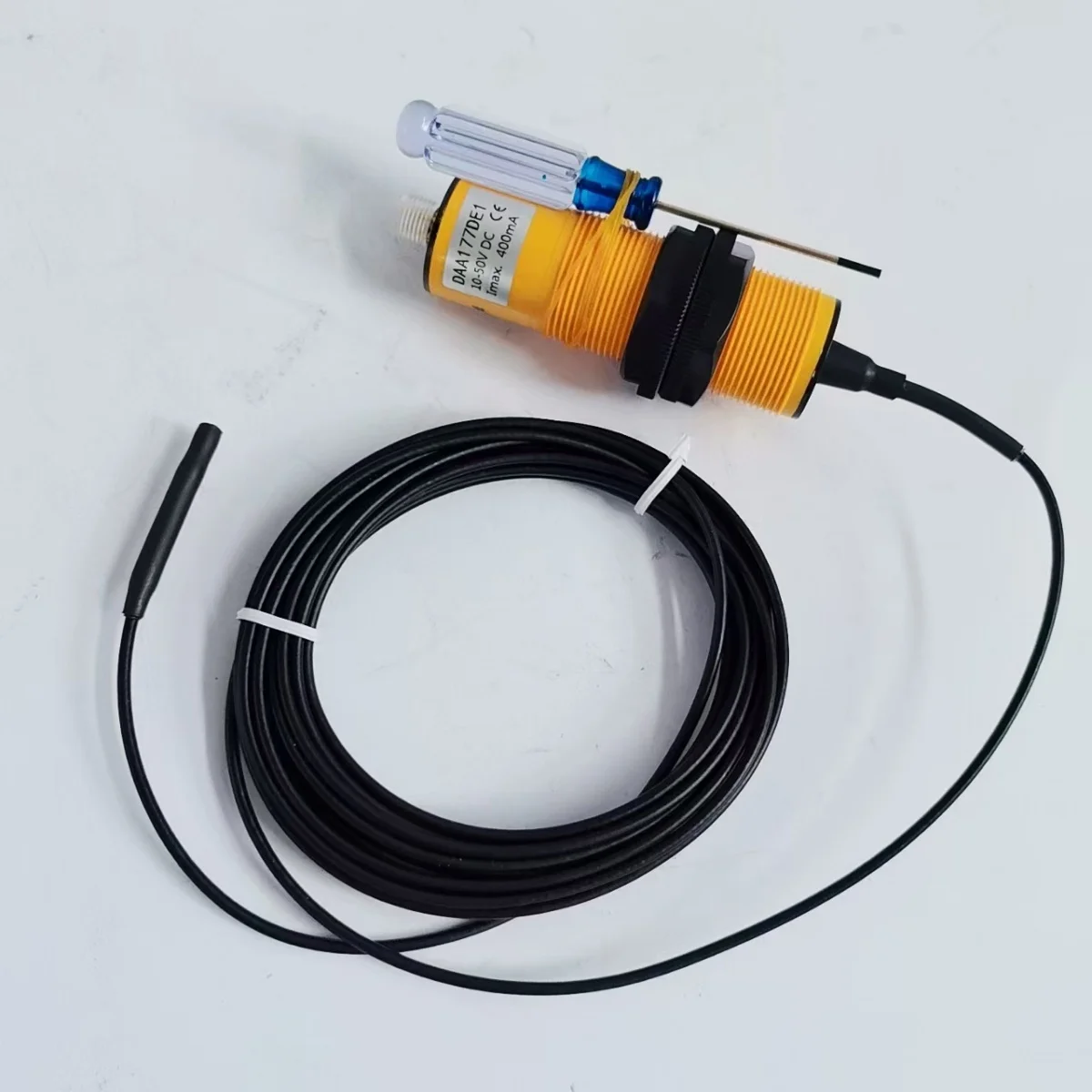 Escalator Sensor DAA177DE1 Yellow Head dimensions: L100mm Diameter 30mm threaded ring outer diameter 35mm lift spare parts