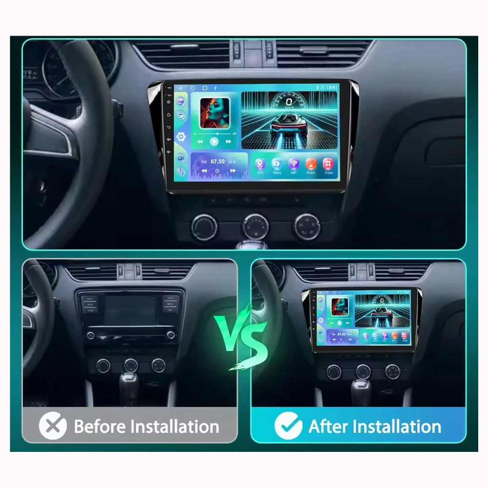 10 Inch Android 14 2 Din Car Multimedia Player For Superb 2016+ Head Unit Stereo GPS Navigation BT WIFI