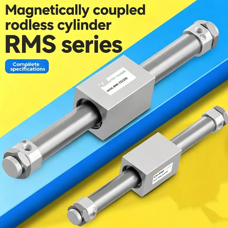

Magnetic Coupled Long Stroke RMS Rodless Cylinder 10/16/20/25/32/40*100*200*300*500 with Buffer