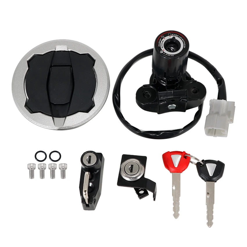 2024-2025 Tankdeckel-Set mit Schloss für Kawasaki EX500 Ninja 500 ABS 500 KRT Edition ER500 Z500 SE ABS Motorrad – Detail 4