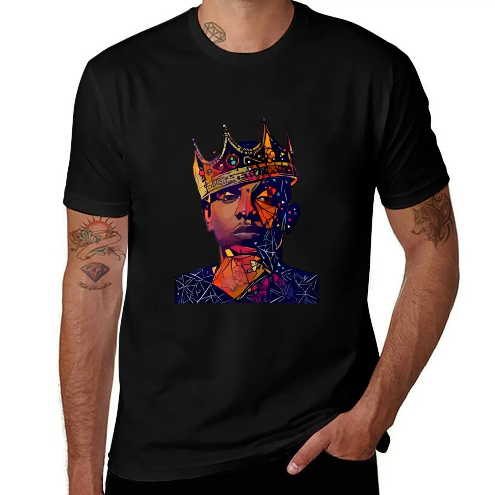 

t cotton t cotton Kendrick Abstract man king t T-Shirt essential shirt 100% shirt shirts T-Shirt Lamar