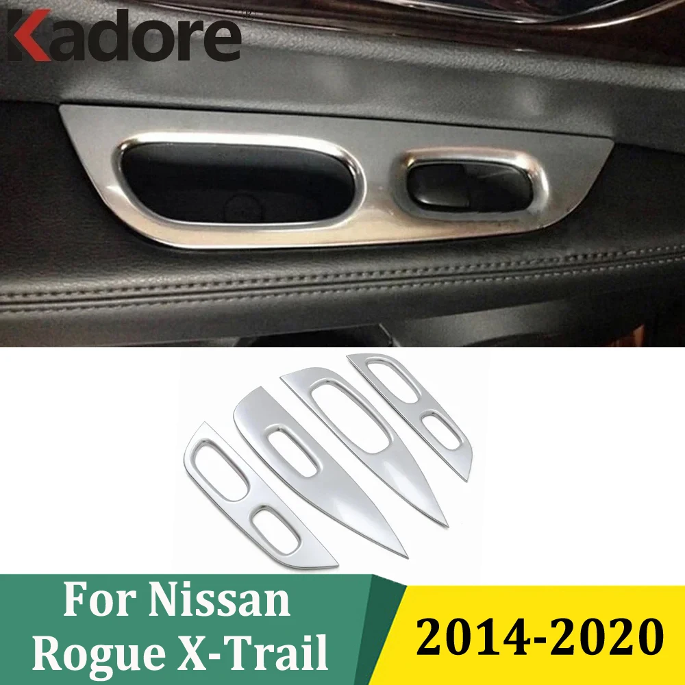 

For Nissan Rogue X-Trail 2014 2015-2018 2019 2020 Window Lift Switch Button Panel Cover Trim Sticker Decal Car Interior Styling