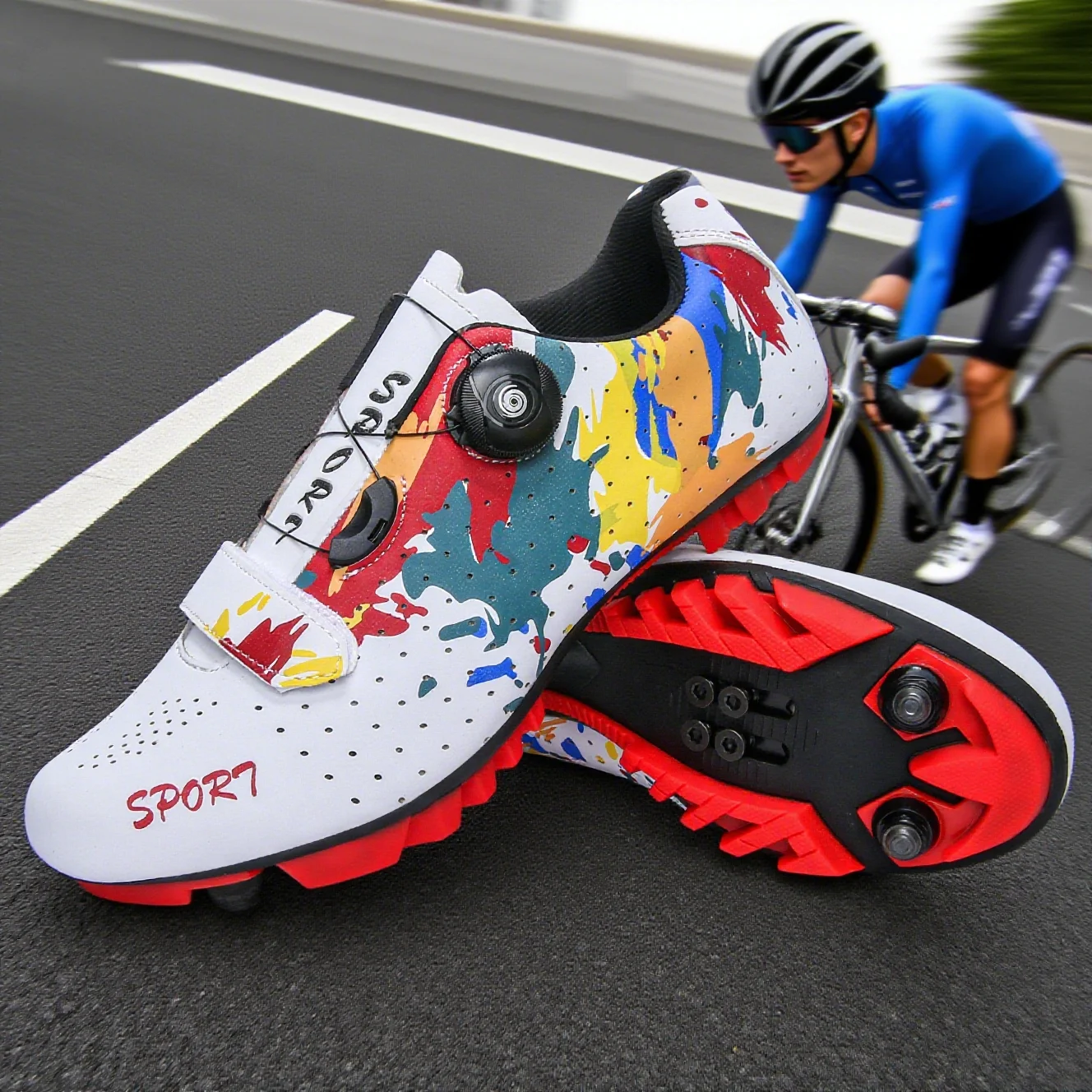 

Men Cycling Shoes Speed Cleats Mountain Bike Sneakers Professional Men Racing Shoes Nop-slip Mountain BicycleFootwearsSizes36-46