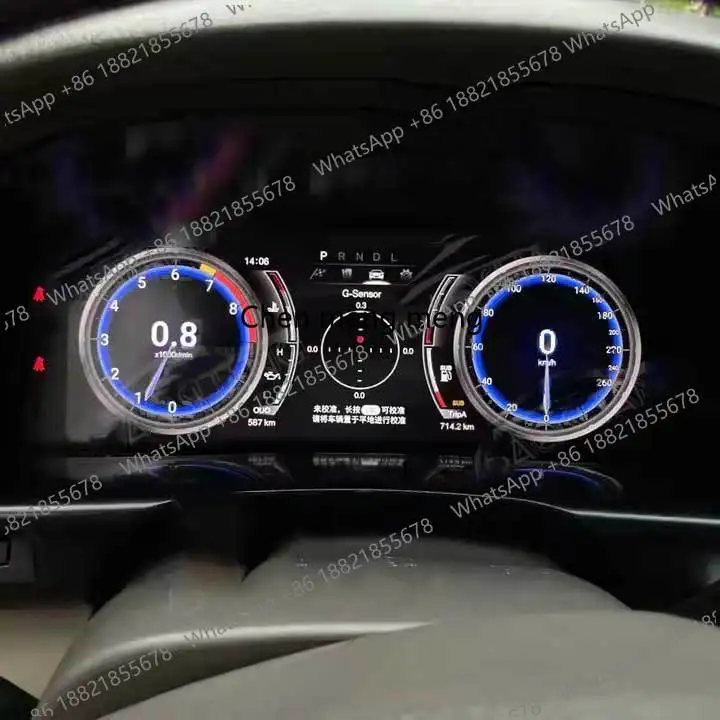 NEW 12.3 Inch Digital Cluster Carplay for LC100 LX4700 2002-2007 Multimedia Player Cockpit Speed Meter Car Dashboard Panel