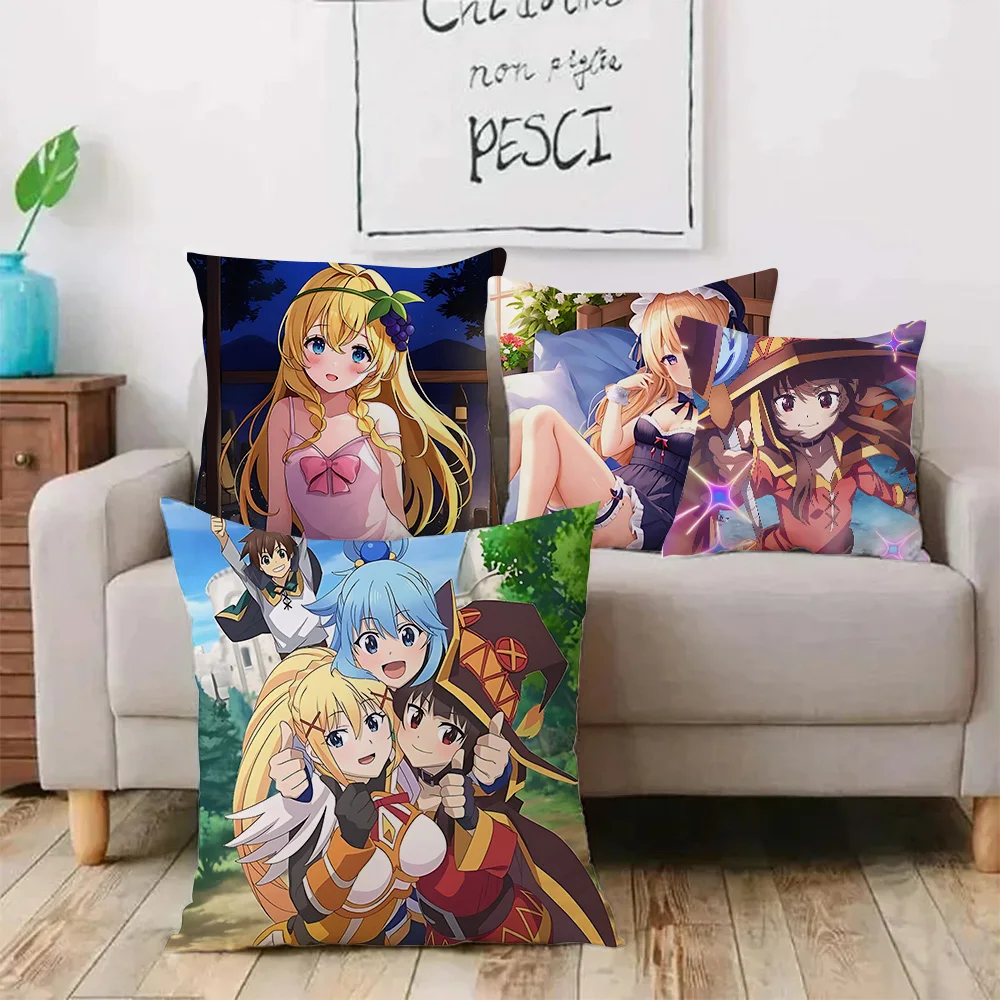 Anime Final Fantasy VII Remakes Pillow Covers Cartoon Sofa Decorative Home Double-sided Printing Short Plush Cute Cushion Cover