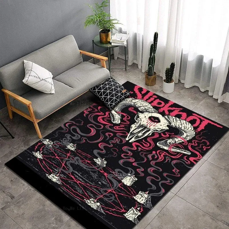 Vintage Japan Rock Band Carpet Living Room Decor Dirt-resistant and Easy Clean Large Area Full Coverage Mat Polyester Felt Rug