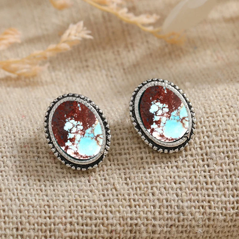 2pcs Fashionable and exquisite Retro Bohemian Style rotundity Earrings for women men birthday Anniversary Gift Party Jewelry