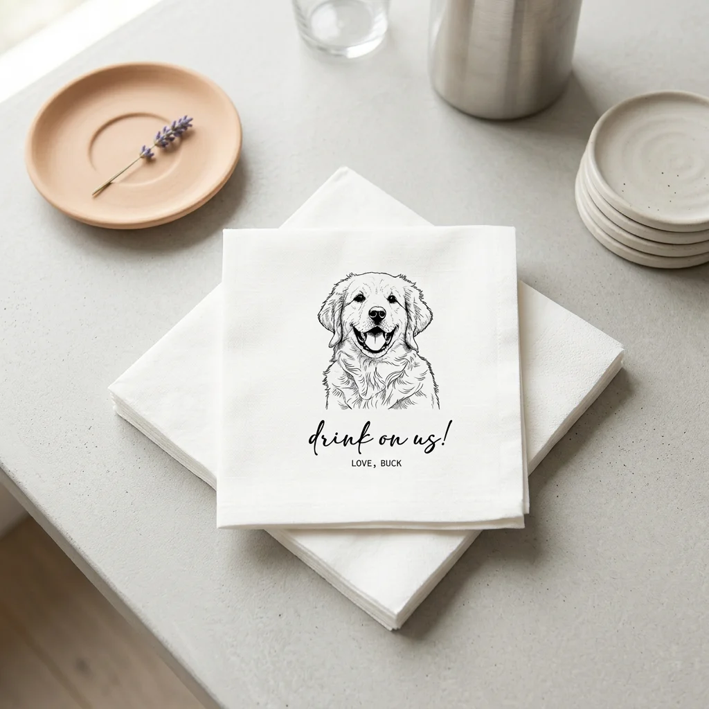 

Custom Paper Napkins for Wedding Custom Cocktail Napkins Disposable Napkins,for Cocktail Party Baby Shower Birthday Party