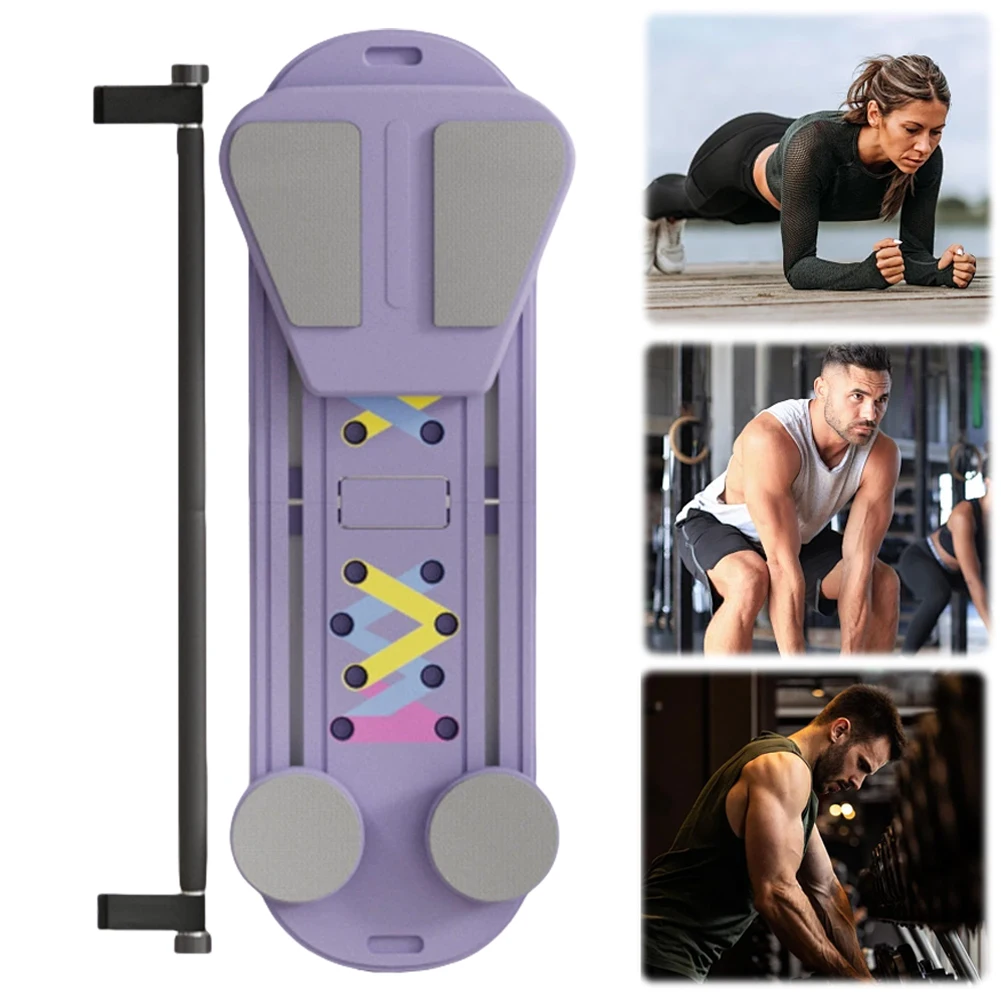 

Pilates Board Pilates Reformer Set Multi-Function Abs Core Trainer Board Heavy Duty Abdominal Board Non Slip for Women