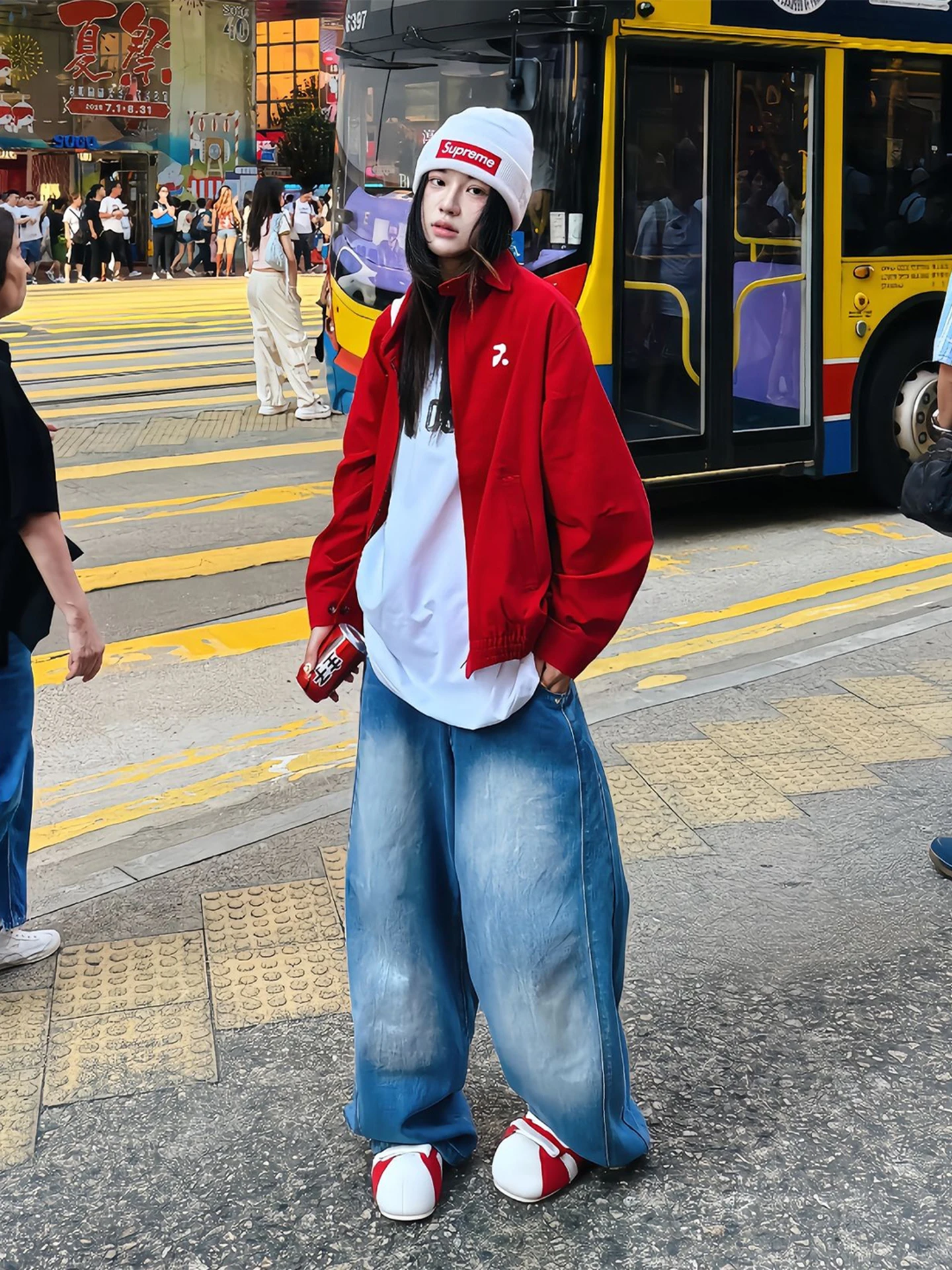 

Красная куртка-харрингтон в стиле рабочей одежды, бейсбольный комплект для пары, Cleanfit, с отложным воротником, боковые карманы, для активного отдыха