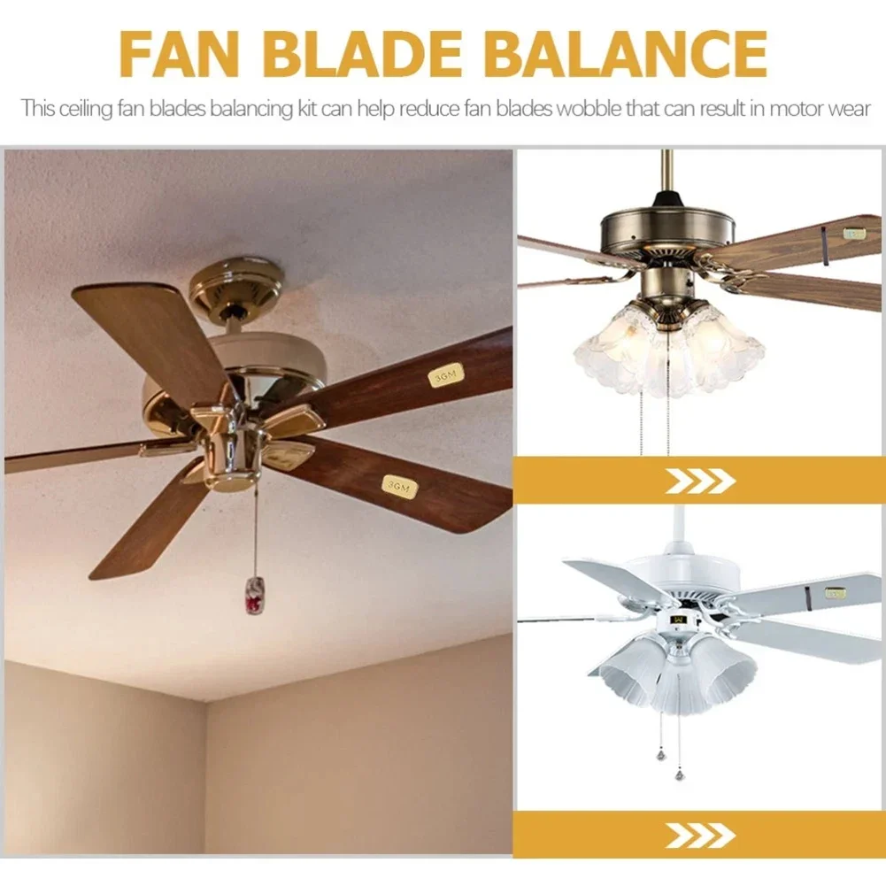 Metal Ceiling Fan Weight Balance Kit 21PCS with 3GM 5GM Weights for Reducing Wobble and Enhancing Fan Stability
